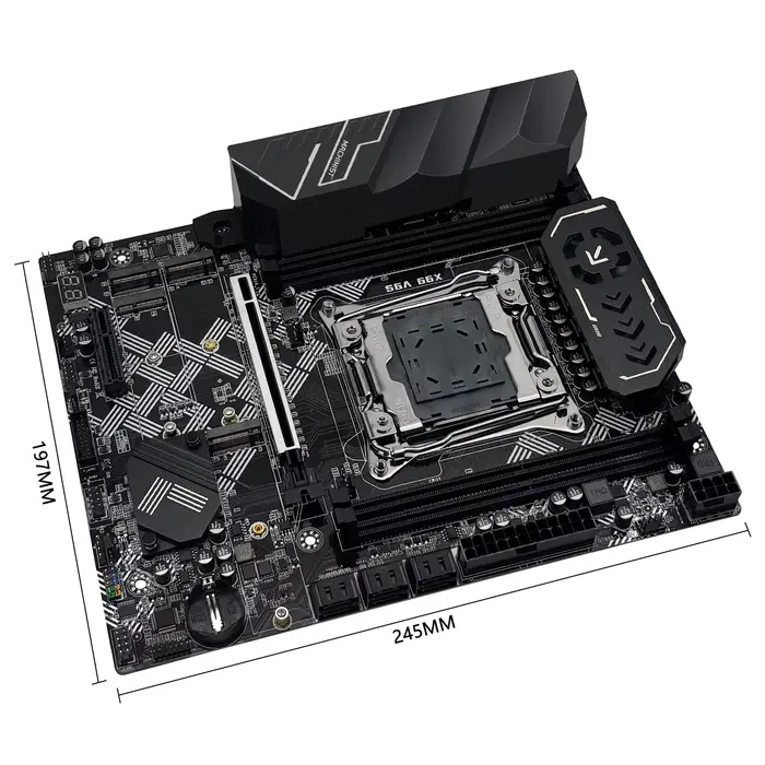 MACHINIST X99 V9S carte mère prise en charge TPM2.0 LGA 2011-3 Xeon E5 cpu DDR4 RAM C612 puce avec 3 * NVME M.2 slot SATA3.0 USB3.0