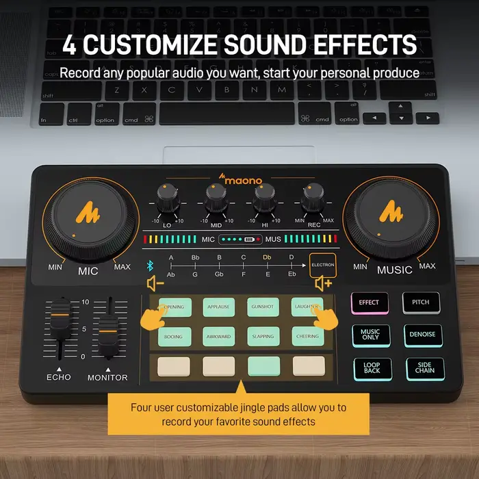 Ensemble carte son et microphone Maono AM200-S1