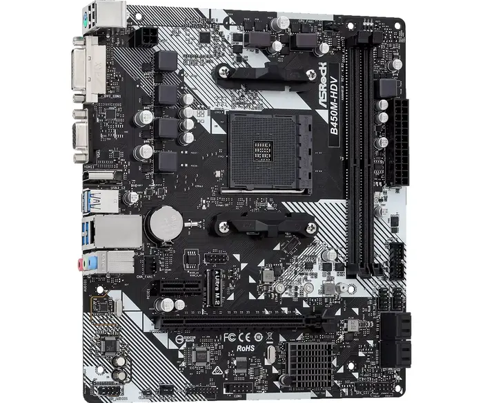 Carte mère B450 AM4 ASROCK B450M-HDV R4.0