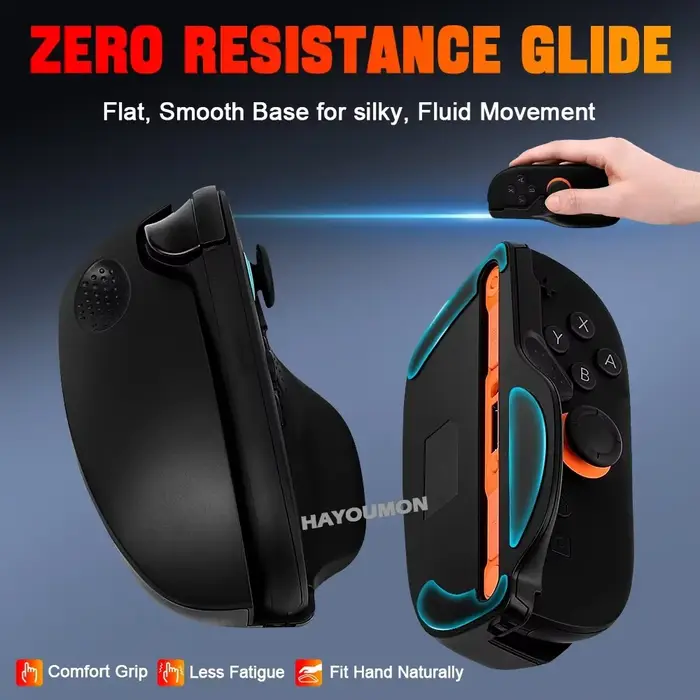 Souris de jeu gauche et droite pour Switch 2 avec sangle de poignet antidérapante