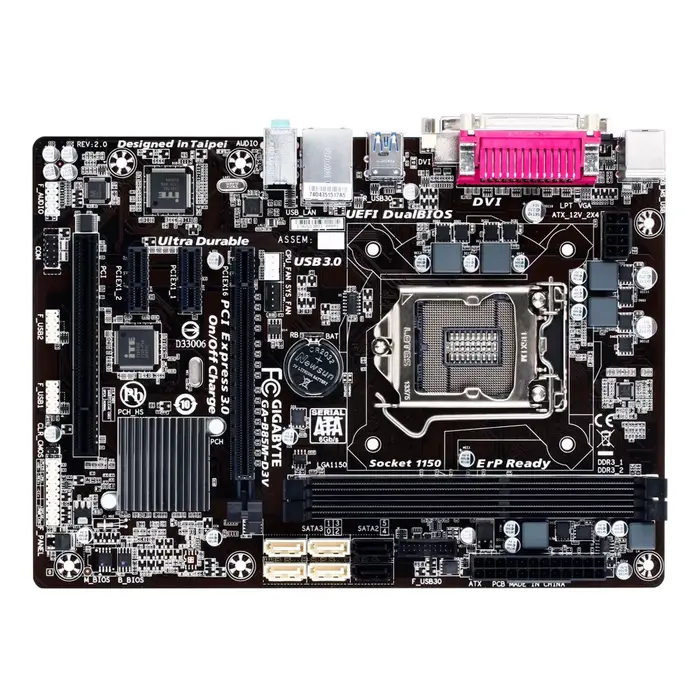 GIGABYTE GA-B85M-D3V Intel B85 LGA1150 mATX carte mère DDR3 1600 USB3.0/SATA3 pour 4e génération Core i7/i5/i3