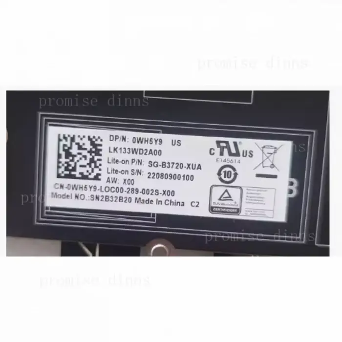Clavier rétroéclairé RVB pour DELL ALIENWARE X14 X15 X16 X17 R1 R2 0WH5Y9 SG-B3720-XUA