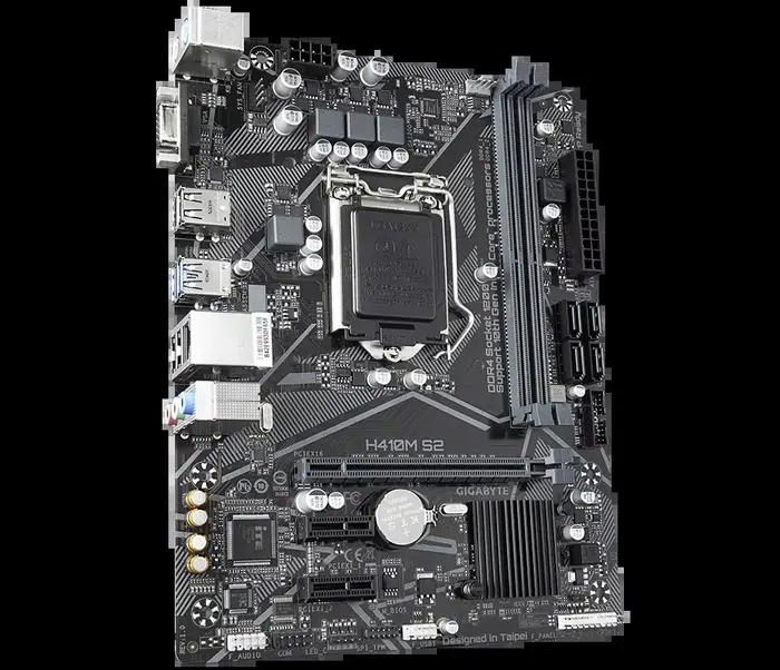 GIGABYTE H410M S2 carte mère Intel H410 Socket 1200 DDR4 mATX VGA Core USB 3.2