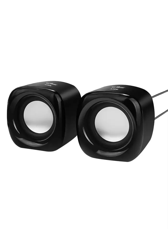 Haut-parleurs d'ordinateur, haut-parleurs alimentés par PC 6W, haut-parleurs de moniteur USB pour or