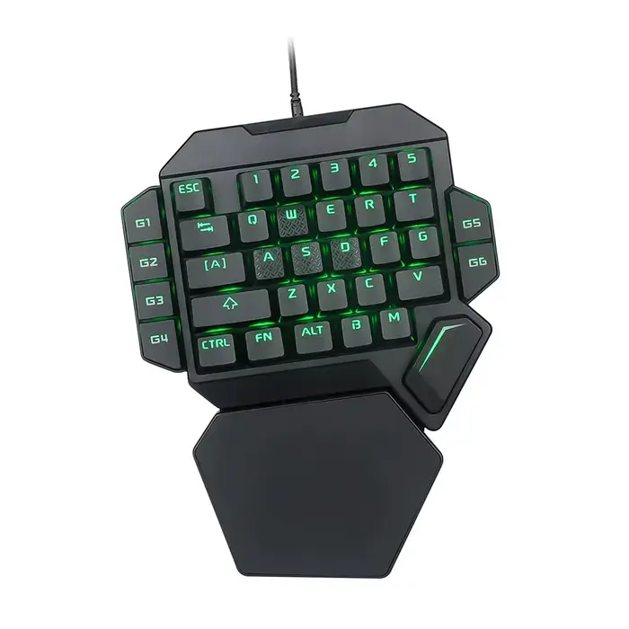 Mini clavier de jeu mécanique à une main K50 rvb rétro-éclairé Portable Mini clavier de jeu contrôle