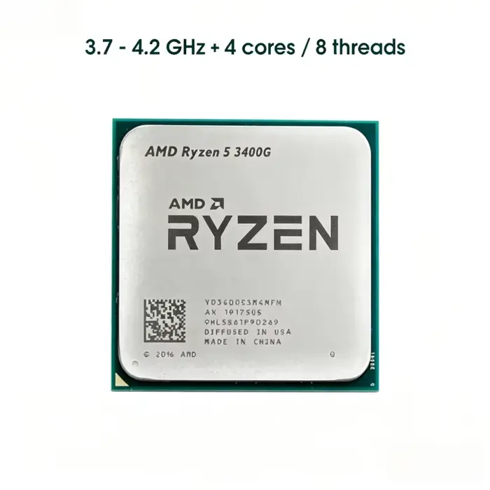 Processeur AMD Ryzen 5 3400G 4 cœurs 8 threads 4