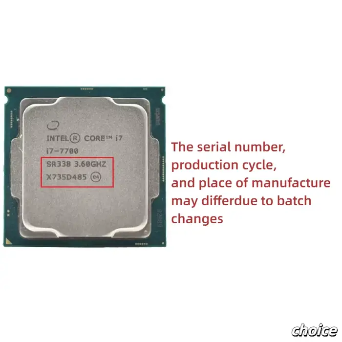 Processeur Intel Core I7 7700 3