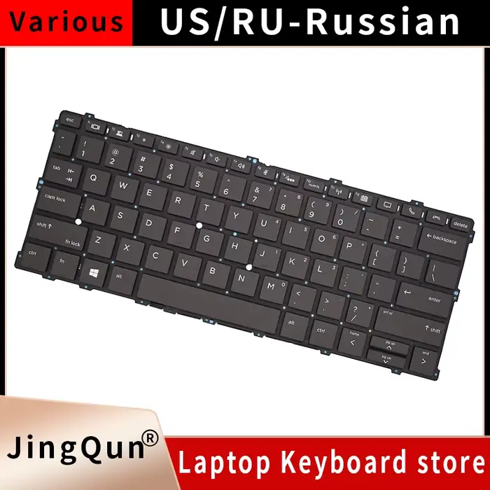 Nouveau clavier rétro-éclairé pour ordinateur portable russe américain pour HP EliteBook x360 1030 G2 1030 G3 1030 G4
