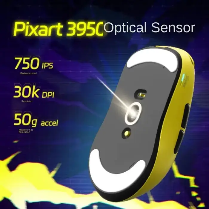 SCYROX V8 8K filaire et sans fil Ultra-léger 36g souris de jeu ergonomie PAW3950 e-sports