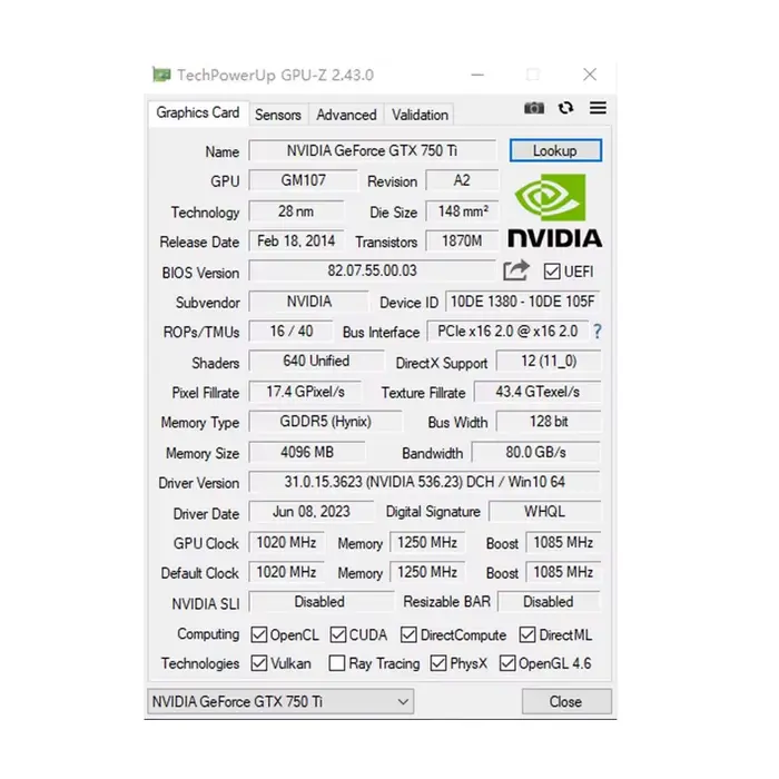 SOYO GTX 750Ti 4GB carte graphique GDDR5 128Bit PCI-E 3.0 Geforce GPU Gtx 750