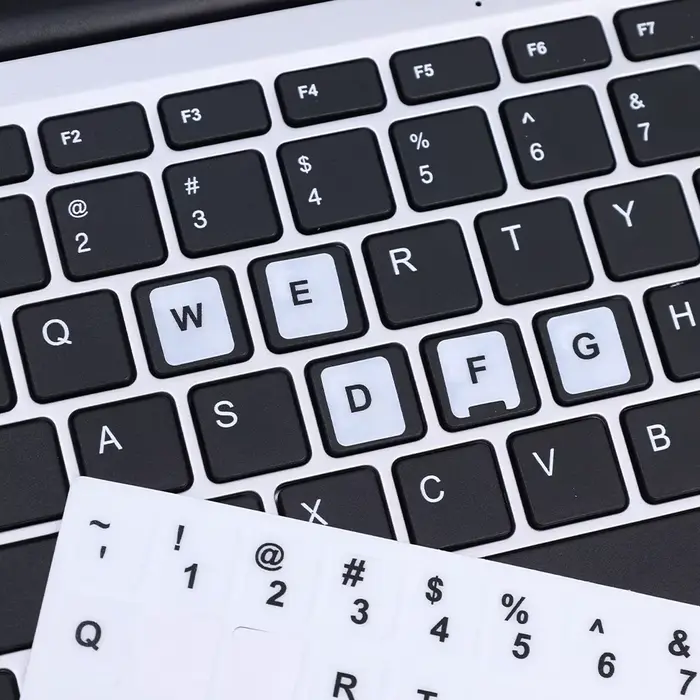 Autocollants de clavier Shoous anglais et russe