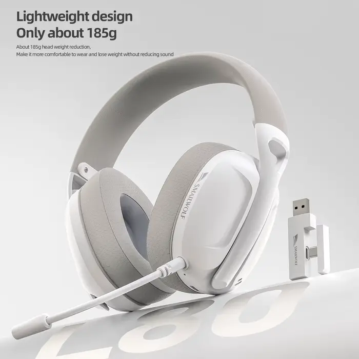 SMAILWOLF L80 Bluetooth sans fil filaire trois modes casque de jeu ordinateur portable maison