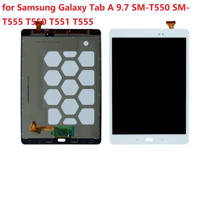9.7 pouces pour Samsung Galaxy Tab A 9.7 SM-T550 SM-T555 T550 T551 T555 écran LCD + écran tactile nu