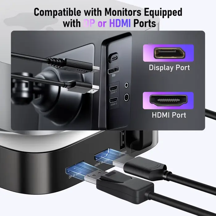 Station d'accueil Lemorele Macmini M4 DocK USB HUB 4K@60Hz HDMI DP
