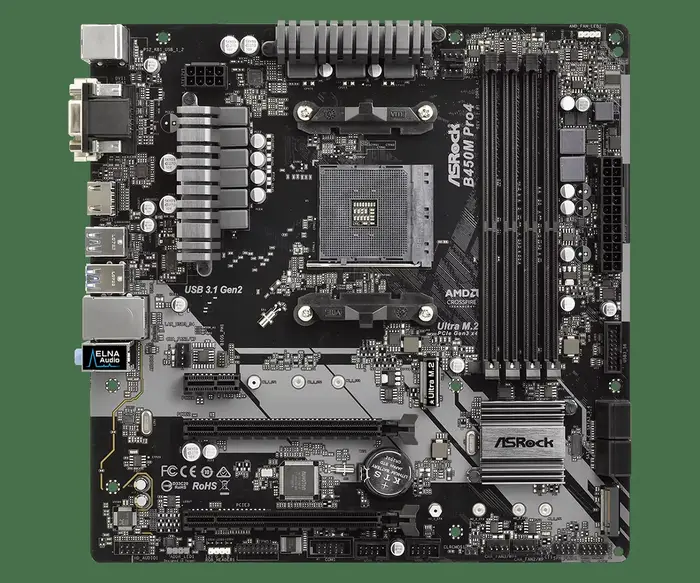 ASRock B450 B450M carte mère