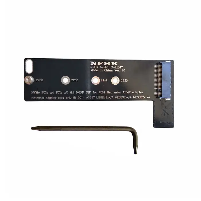 A1347 64GB 128GB 256GB 512GB 1TB NVMe M.2 NGFF PCIe SSD pour fin 2014 Mac Mini MEGEN2 MEGEM2 MEGEQ2 adaptateur carte convertisseur