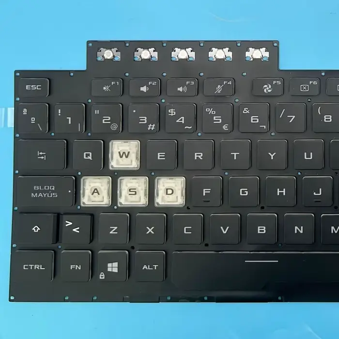 Nouveau clavier anglais/espagnol pour ASUS TUF Gaming A15 FA506 FA506Q FA506U FA506NF FA506IHR TUF506I TUF506IH TUF506IV rétro-éclairé rvb
