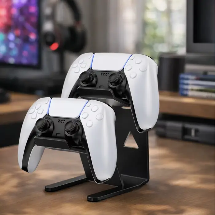 Support de bureau universel pour manettes de jeu en métal double