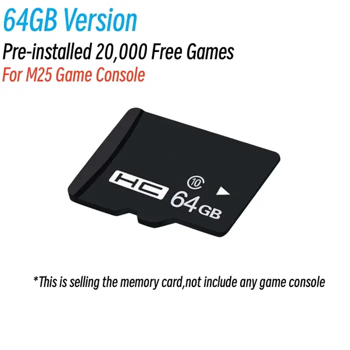 128GB 30000 jeux gratuits carte de jeu pour Console de jeu M25 64GB 128gb TF carte mémoire M25 répar