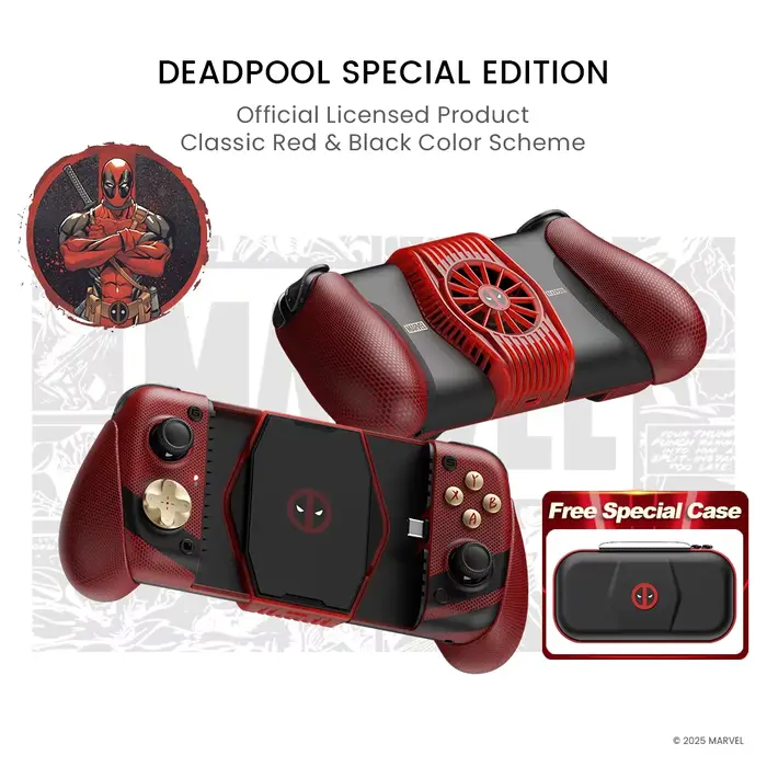 Manette de jeu mobile GameSir X3 Pro Deadpool Edition pour iPhone 16/15 Series et téléphones Android