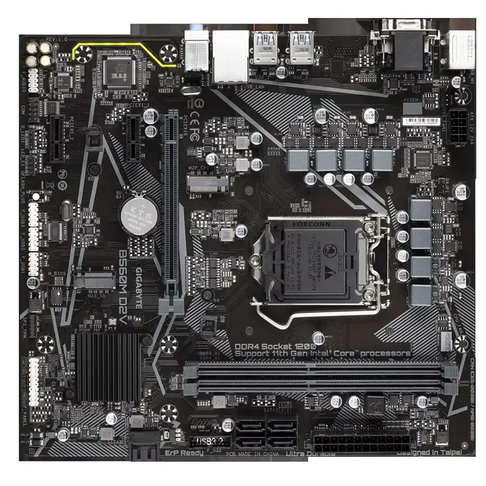 Gigabyte B560M D2V cartes mères LGA 1200 DDR4 64GB M-ATX pour carte mère de bureau Intel B560 M.2 SATA III USB3.0