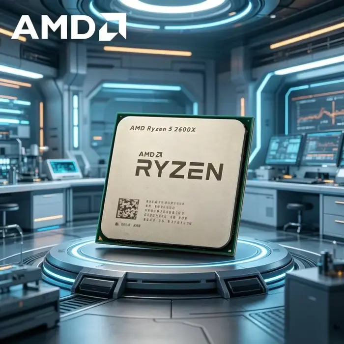 Processeur de bureau AMD Ryzen 5 2600X overclockable 3,6 GHz 6C12T AM4 pour les passionnés de jeux e
