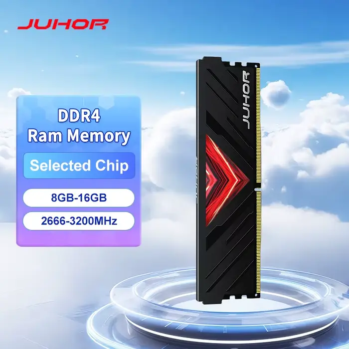 Mémoire RAM DDR4 JUHOR 8 Go 16 Go 2666 MHz 3200 MHz pour PC de bureau et jeux DIY