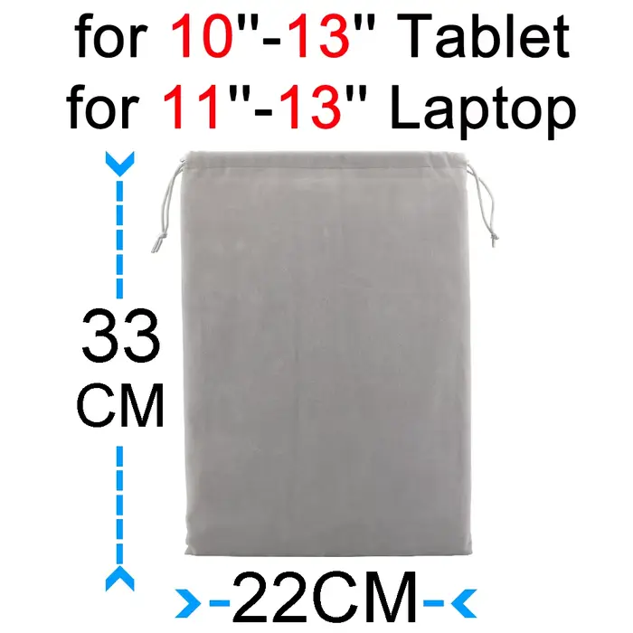 Housse pour ordinateur portable MacBook Air 13 12 11 Pro 14 pouces, sac gris, doublure de sac à main