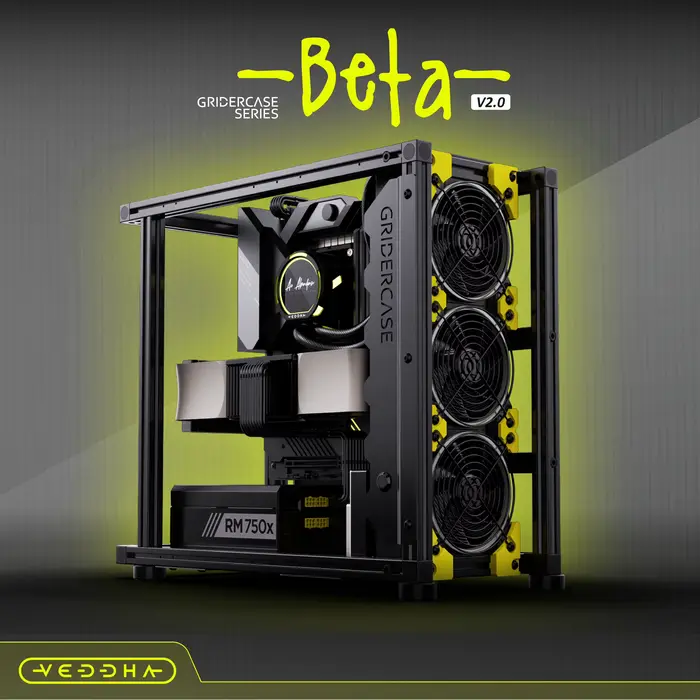 Boîtier PC Open Air Beta V2.0 en aluminium