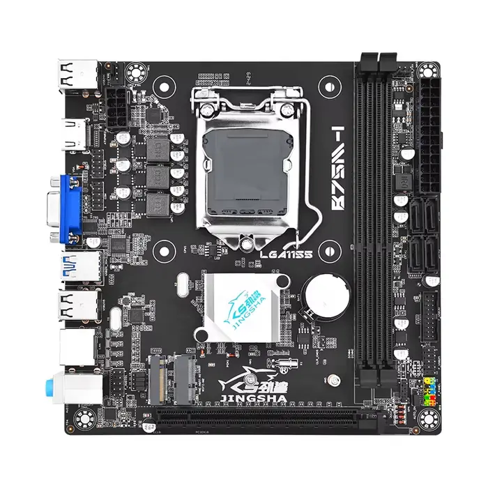 Carte mère Mini ITX B75 LGA1155 pour ordinateur de bureau