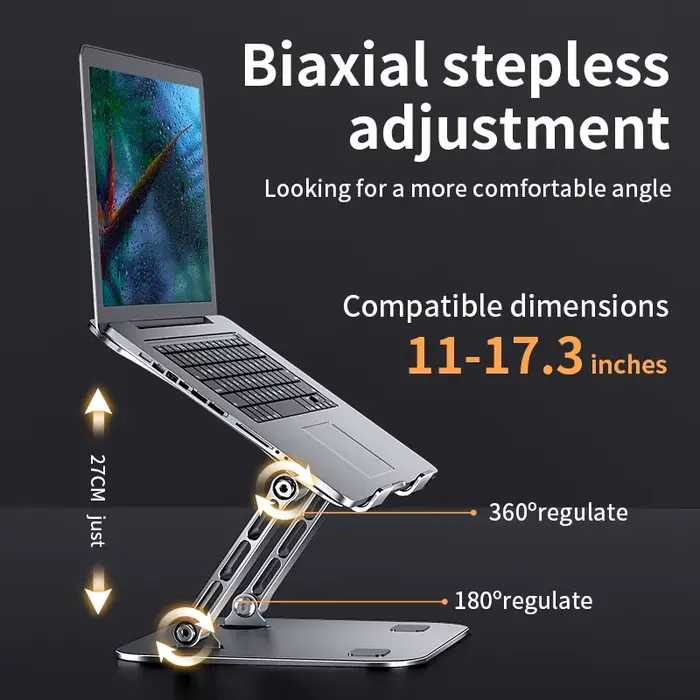 Support de tablette de téléphone réglable en alliage d'aluminium