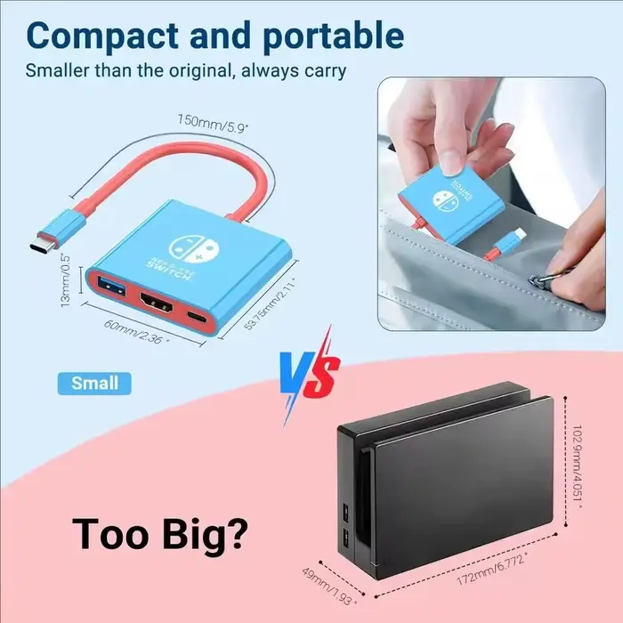 Station d'accueil Switch1 4K HDMI USB 3.0