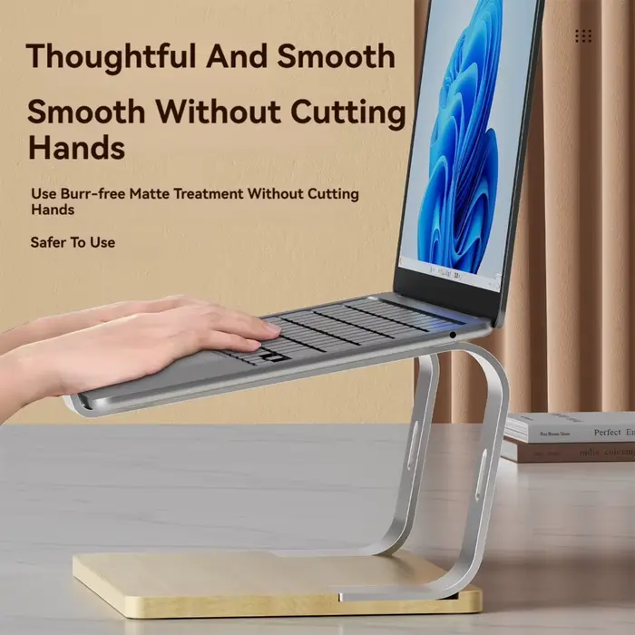 Support ergonomique pour ordinateur portable en alliage d'aluminium