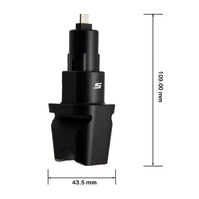 Simube en stock Lot QR2 noir (type-c) à dégagement rapide pour Fanatec Wheel-Side et base QR2 Side (port de type C)