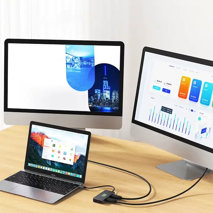 Station d'accueil 4K compatible HDMI pour touristes