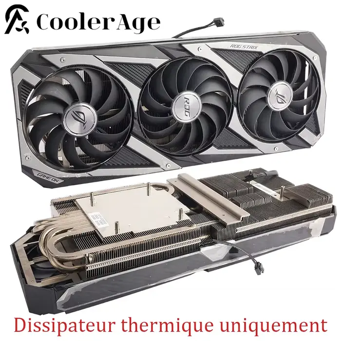 Dissipateur thermique de refroidissement pour carte graphique ASUS ROG STRIX RTX 3060Ti 3070 3070Ti 3080 3080Ti 3090 RX