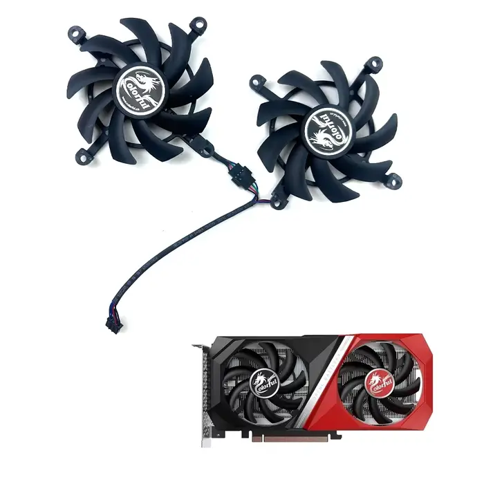 Ventilateur de refroidissement pour cartes graphiques GeForce RTX 3060 Ti RTX3060 NB DUO 12G V2 L-V