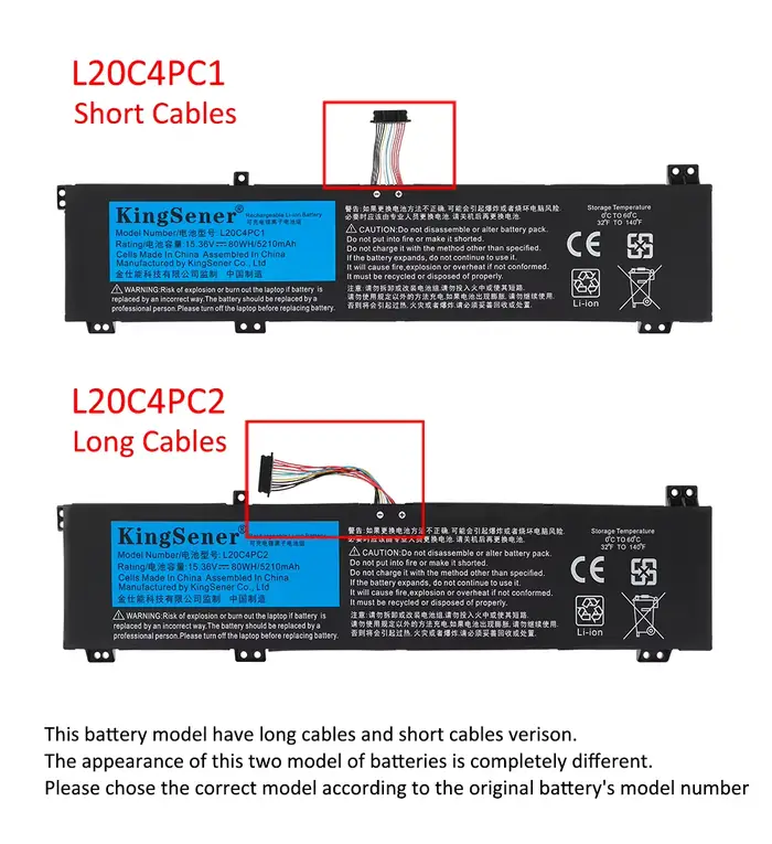 L20C4PC1 L20D4PC1 L20SafePC1 Batterie Pour Ordinateur Portable Lenovo Legion 5 15156 6 15ITH6H Pro-16ACH6