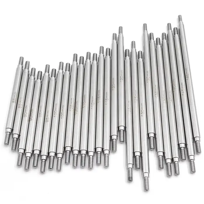 YEAHRUN 2 pièces ensemble de liaison en acier inoxydable tige de liaison M4 6x50-155mm pour Axial SC