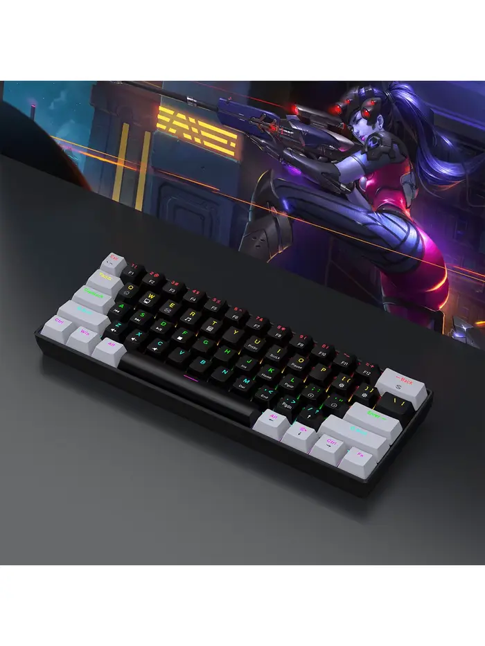 Clavier mécanique de jeu filaire 60%