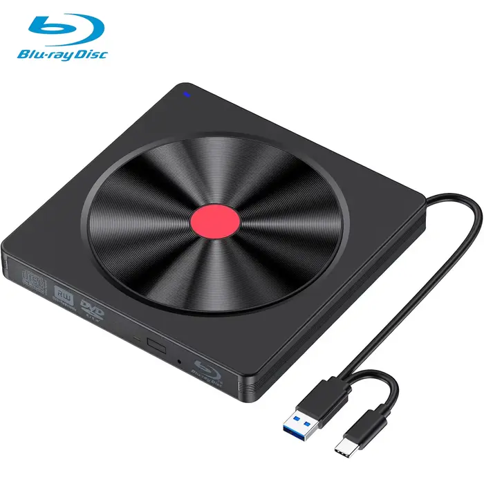 Lecteur Blu-ray externe, lecteur BD USB 3.0 et type-c, graveur DVD/CD – Lecteur Blu-ray portable pou