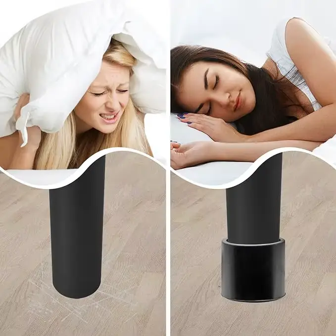 Coussinet de pied de chaise rond en caoutchouc, 6-32mm, bouchon d'extrémité de Table de pied de meuble, capuchon de Protection de sol antidérapant silencieux en Pvc, couvre-pied