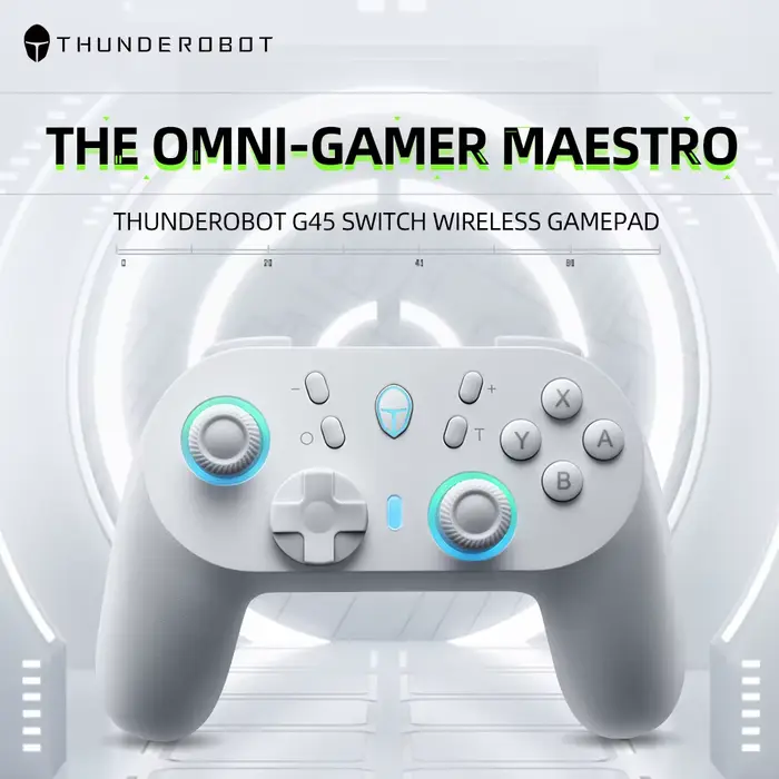 ThundeRobot G45 Pro Trois-mode Sans Fil Gamepad Gaming Controller Hall Effect Intégré NFC pour Commu
