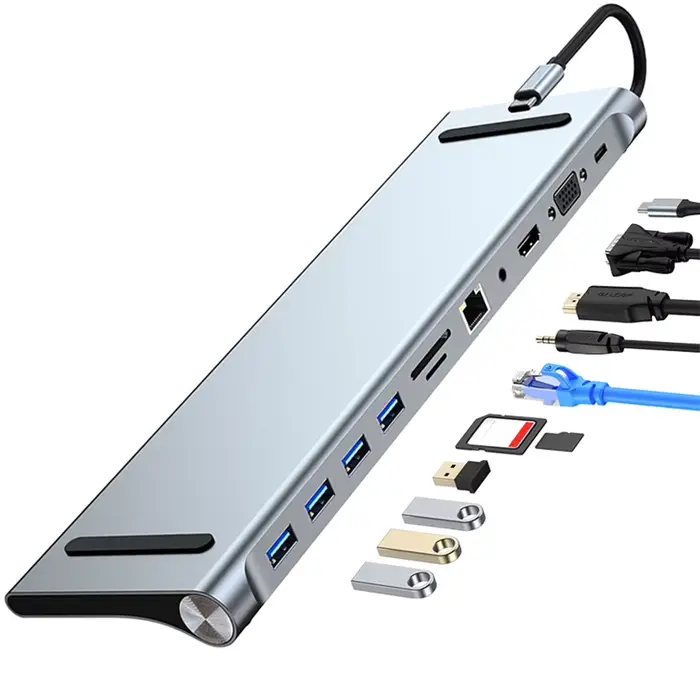 Station d'accueil USB C 11 en 1