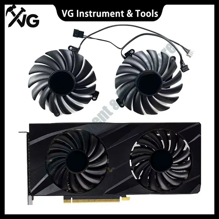 Tout neuf pour PNY GeForce RTX3060 3060ti VERTO double ventilateur carte graphique ventilateur de remplacement CF-12910S
