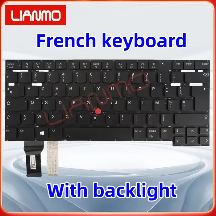 Clavier rétroéclairé pour ordinateur portable Lenovo Thinkpad T14s Gen2 P1 Gen4 X1 Extreme Hermit 4th 2021