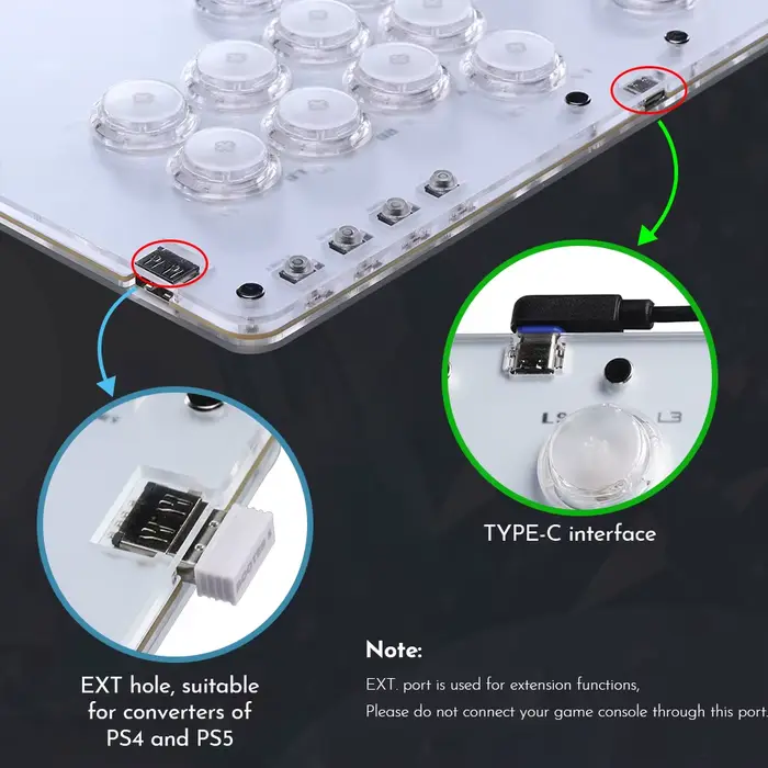 Haute42 BOOTER 5 convertisseur de jeu pour adaptateur HautePad Hitbox pour Console PS5/PS4