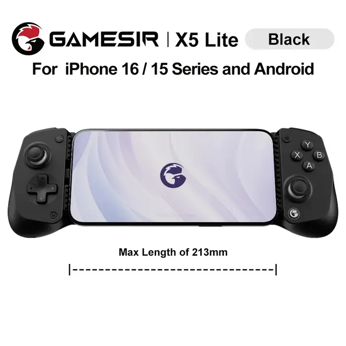 GameSir X5 Lite manettes de téléphone portable pour iPhone 16 15 série iPad Mini Android tablette contrôleur effet Hall Joysticks conception