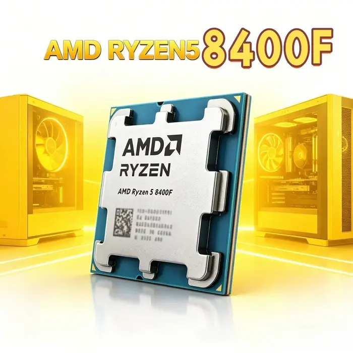Processeur de jeu AMD R5 8400F Zen4 Premium 6C12T Max 4.2GHz Boost 4NM Faible Dissipation Thermique 
