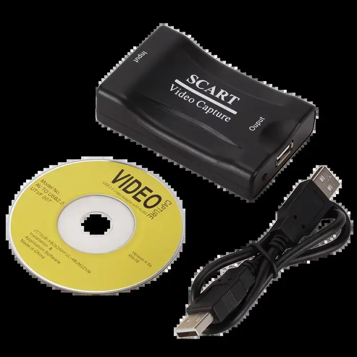 LccKaa 1080P USB 2.0 carte d'acquisition vidéo péritel boîte d'enregistrement de jeu enregistrement